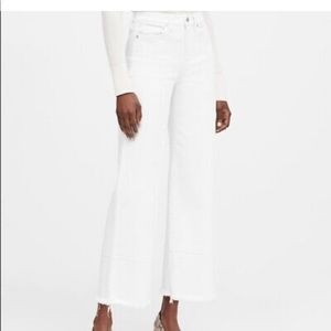 Banana Republic High Rise Wide Leg Crop Jeans